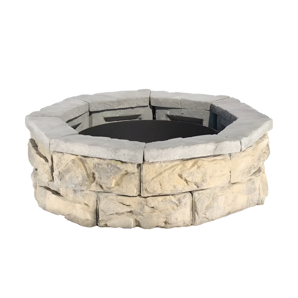 30 In. Fossill Limestone Fire Pit Kit
